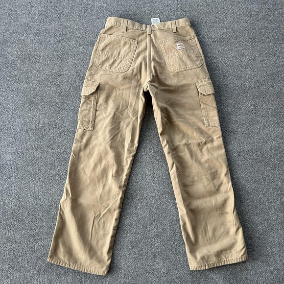 Carhartt FR Pants Mens 32x30 Beige FRB240 Original Fit Flame Resistant Cargo - Picture 2 of 16